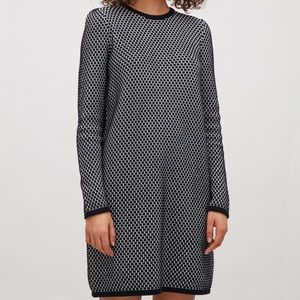COS Raised Knit Sweater Dress sz xs